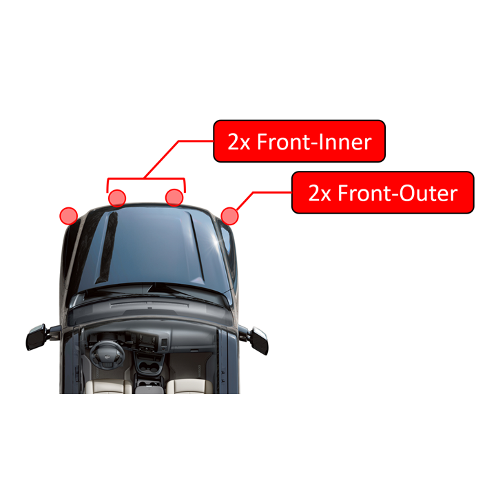 Nissan NV 2500/3500 Parking Sensor Rings