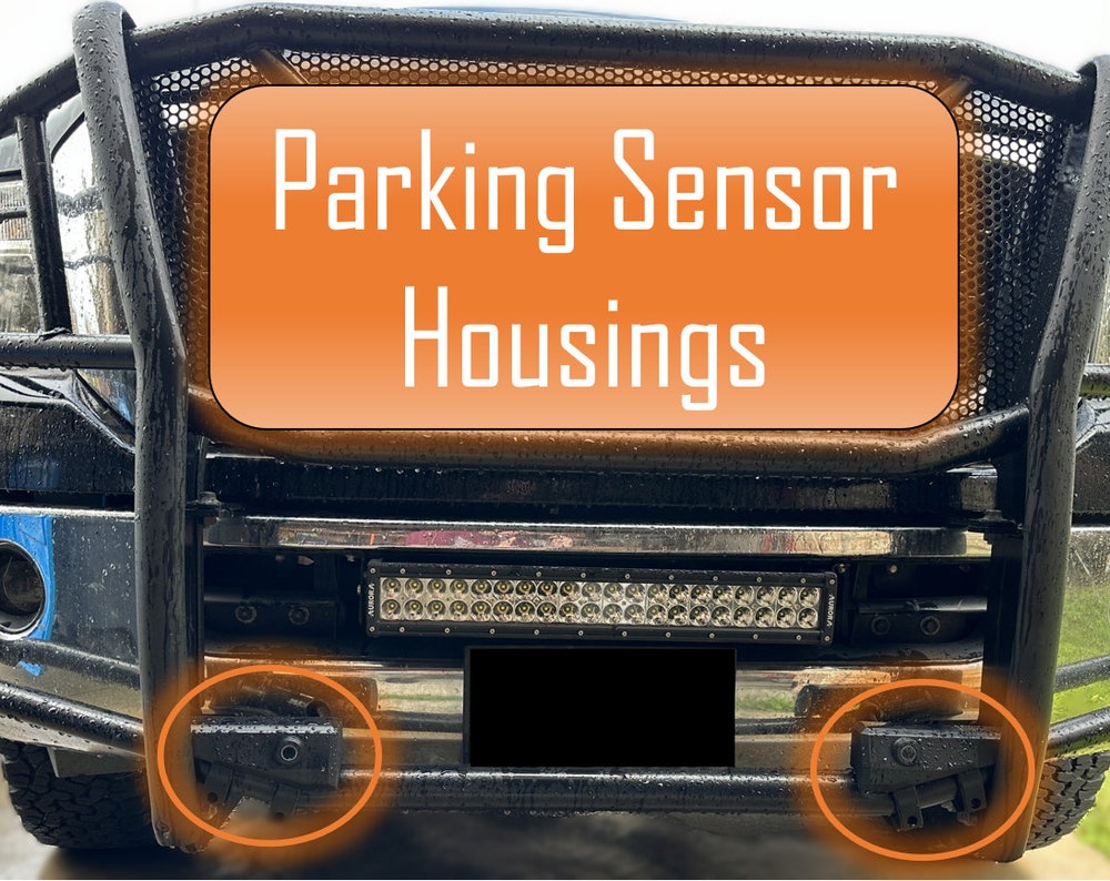 Nissan NV 2500/3500 TxRax Brush Guard Parking Sensor Housings